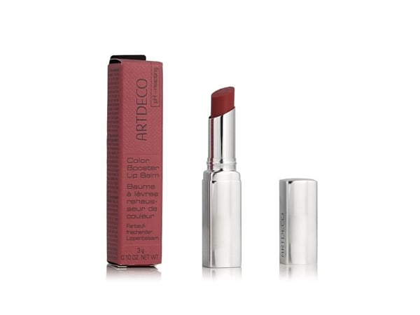 ARTDECO Color Booster Lip Balm, Lebestift, Rød, Kvinner, Aprikoskjerneolje, Ricinusolje, Bivoks, Fuktighets krem, Mykgjører, Nærende, Beskyttelse, ...