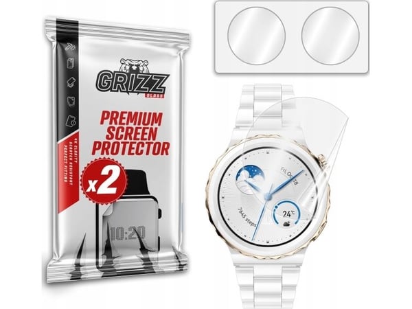 GrizzGlass Grizz CeramicFilm beskyttelsesfolie til Huawei Watch GT 3 Pro 43 mm