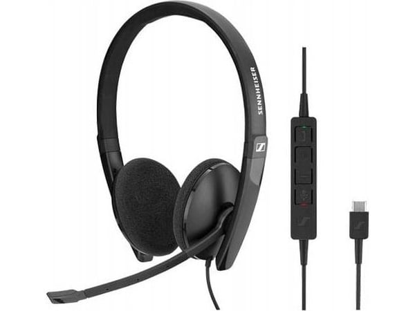 EPOS ADAPT 160 USB-C II - ADAPT 100 Series - hodesett - on-ear - kablet - USB-C - svart - Optimert for UC