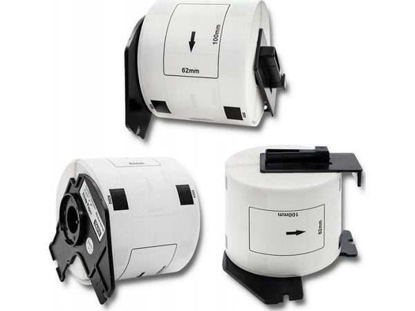 Qoltec - Papir - hvit - 62 x 100 mm 300 etikett(er) (1 rull(er) x 300) merkelapper
