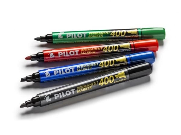 Pilot 400, Musta, Taltan pää, Musta, Metalli, Blackberry Bold, 4,5 mm