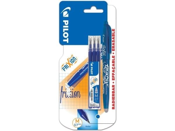 Pilot FriXion Ball, Tynn penn, Flerfarget, Blå, Resirkulert plast, Plast, 0,7 mm, 0,35 mm