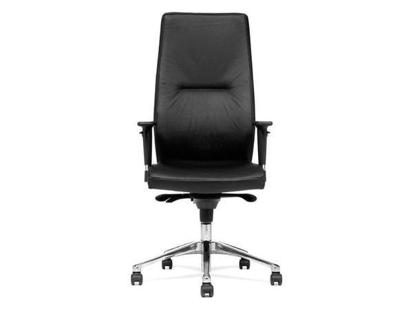 Kontorstol Nero HighBack, Sort skind