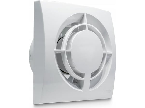 Awenta Fabio WFB125H ventilator, 13W, Ø125 mm, tidsur-bryter og fuktighetssensor, hvit