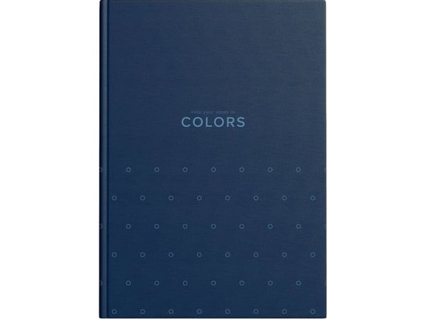 Top 2000 notatbok Colors A5/96k ruter blå