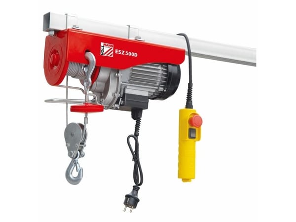 Holzmann ESZ500D_230V, Elektrisk vinsj, 12 m, 500 kg, 900 W, 230 V, 50 Hz