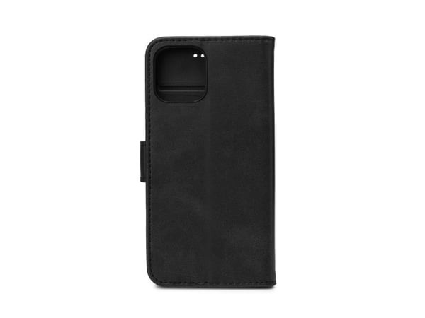 eSTUFF WALES Wallet Cover iPhone 12, Lompakkokotelo, Apple, iPhone 12, Musta