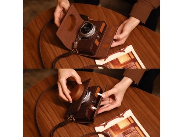 SmallRig 4558, Kroppsetui, Fujifilm, X100VI, Skulderrem, Brun
