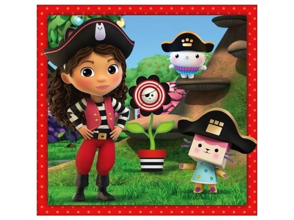 Clementoni puslespill 3x48 brikker SuperColor Kattedomen Gabi. Gabby's Dollhouse 25300