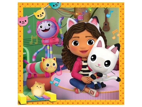 Clementoni puslespill 3x48 brikker SuperColor Kattedomen Gabi. Gabby's Dollhouse 25300