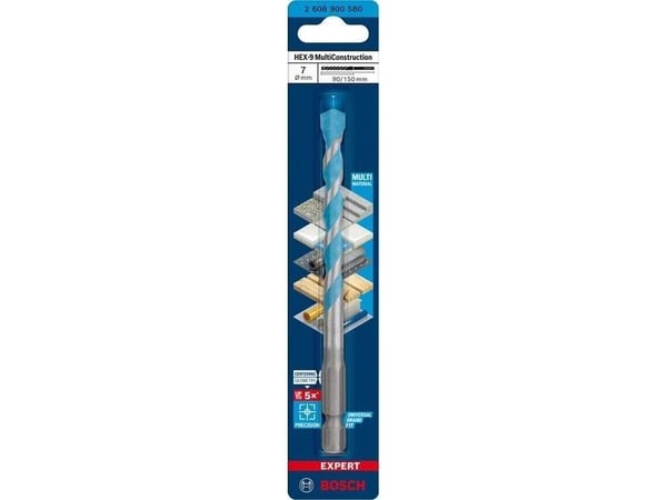 Wiertlo Bosch WIERTLO HEX-9 MULTICONSTRUCTION 7 x 90 x 150 mm EXPERT