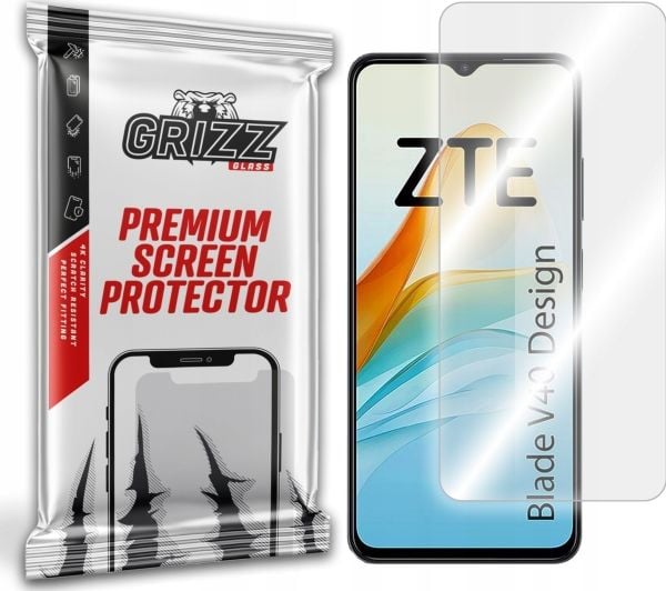GrizzGlass HybridGlass beskyttelsesglass til ZTE Blade V40 Design