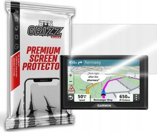 GrizzGlass HybridGlass hybrid skjermbeskyttelse til Garmin Drive 52 Traffic