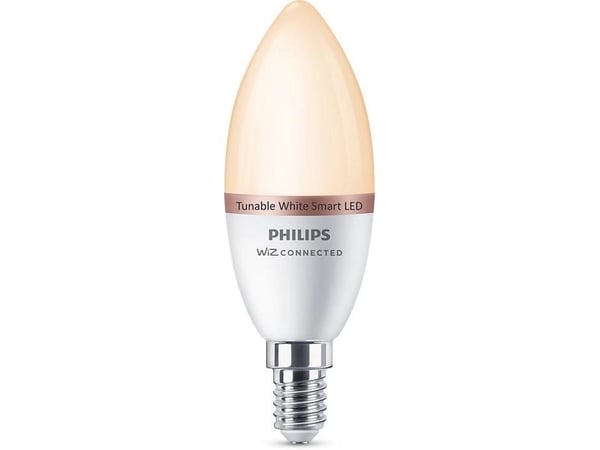 Philips Mignion 4,9 W (tilsvarer 40 W) C37 E14, Wi-Fi/Bluetooth, Wi-Fi 4 (802.11n), 802.11b, 802.11g, LED, E14, C37, 2700 K