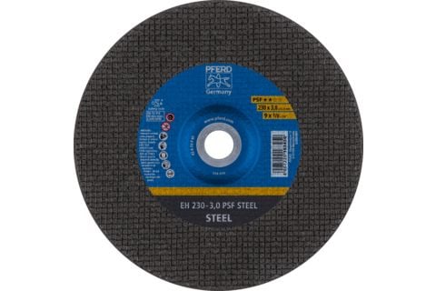 PFERD 61724222, Kutteskive, Stål, 23 cm, Alle merker, Flatt senter, 2,22 cm