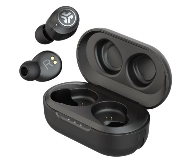 JLab JBuds 3 - True wireless-hodetelefoner med mikrofon - i øret - Bluetooth - aktiv støydemping - svart