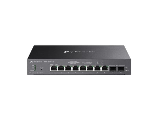 TP-Link Omada SG2210XMP-M2, Hallittu, L2/L2+, 2.5G Ethernet (100/1000/2500), Power over Ethernet (PoE), Räkkiasennus, Seinäasennettava