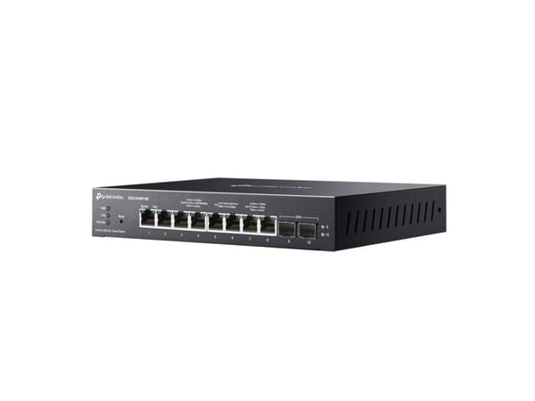 TP-Link Omada SG2210XMP-M2, Håndtert, L2/L2+, 2.5G Ethernet (100/1000/2500), Strøm over Ethernet (PoE), Rack-montering, Kan monteres på vegg