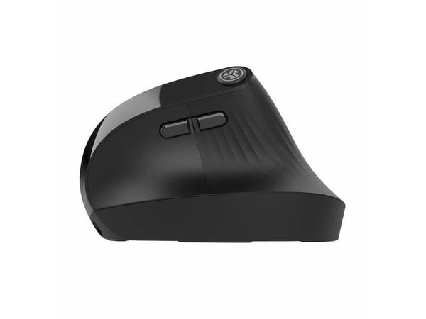 JLab JBUDS ERGONOMIC, Høyre hendt, Vertikalt design, RF trådløs + Bluetooth, 2400 DPI, Svart