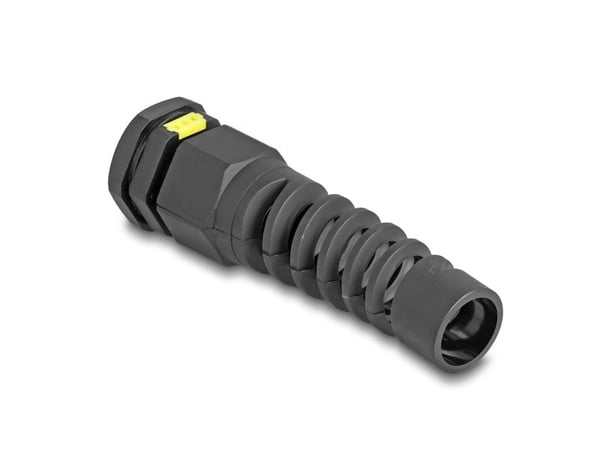 Delock - Kabelgland - M20, with ventilation and strain relief, IP68 dust and waterproof - svart, RAL 9005 (en pakke 2)