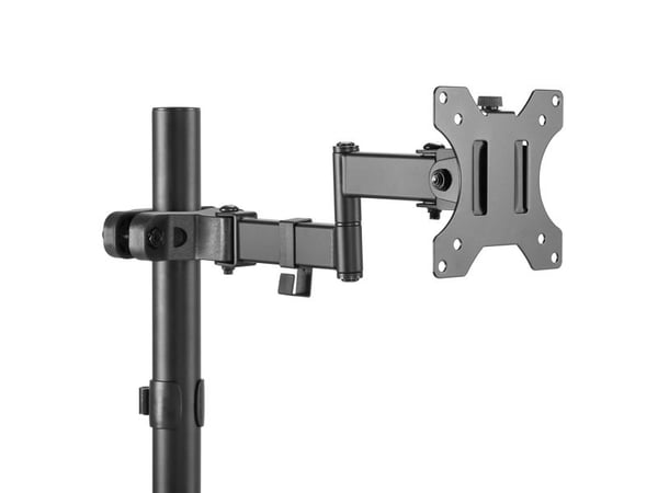 Maclean rør-/stolpemonitorfeste 28-60 mm, dobbelt sammenleggbart håndtak, 17-32'', maks. 8 kg, MC-984