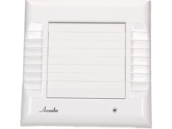 AWENTA baderomsventilator A-Matic Awenta WM100T Ø100mm 95m3/h 16W 230V med tidsbryter og automatisk spjeldjalusi hvit