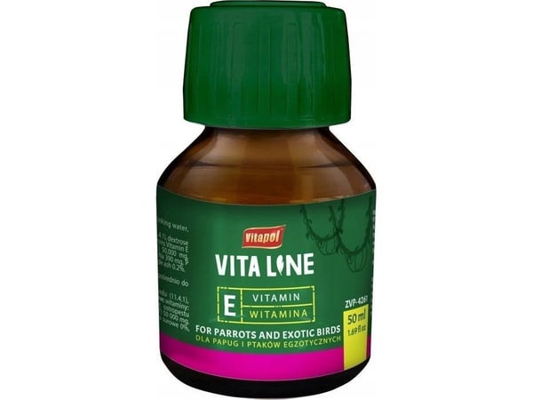 Vitapol Vitaline Vitamin E for eksotiske fugler 50ml Vitapol Vitaline Vitamin E for eksotiske fugler 50ml