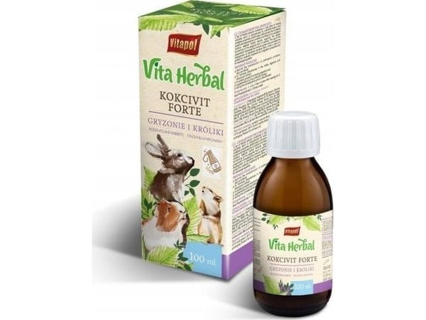 Vitapol Vita Herbal for gnagere og kaniner, kokcivit forte 100 ml Vitapol Vita Herbal for gnagere og kaniner, kokcivit forte 100 ml