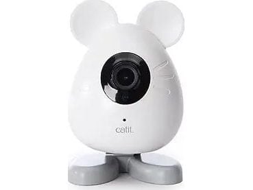 Catit Pixi Smart IP-kamera, museformet, 7 × 7 × 9,7 cm