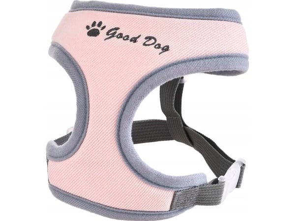 Barry King hundesele 40-52 cm, grå/rosa