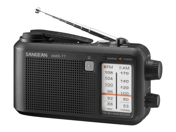 Sangean-MMR-77 - Personlig radio - 0.1 watt - matt svart