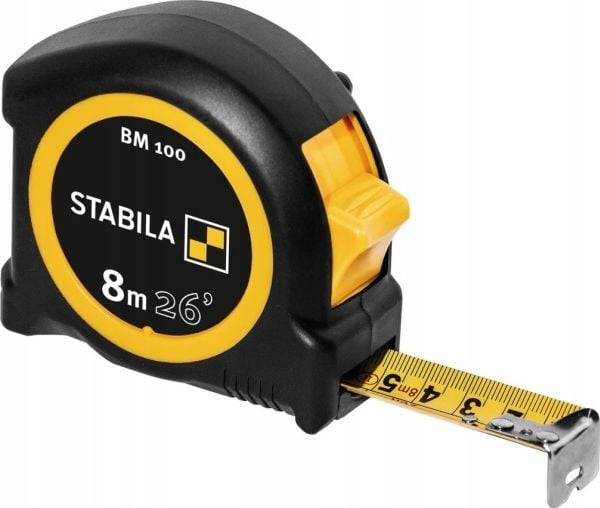 Målebånd STABILA BM100 8 m mm/tommer