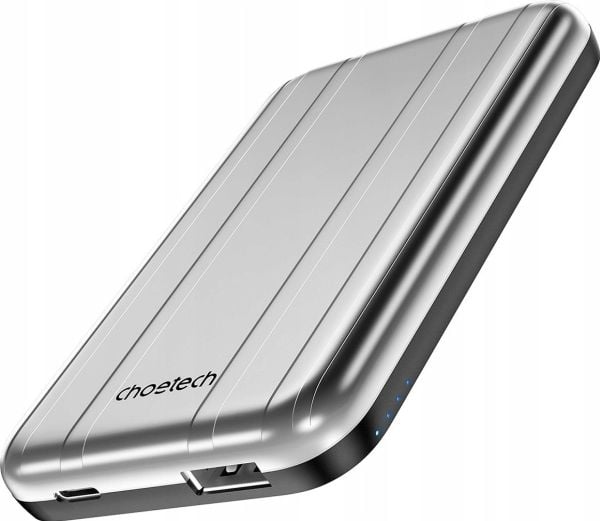 Tehopankki Choetech Choetech B655 MagSafe USB-A / USB-C 5000mAh srebrny srebrny
