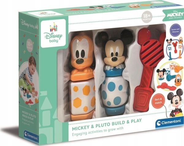 Clementoni Disney Baby - Baby Mickey Build and Play