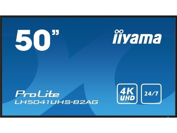 iiyama ProLite LH5041UHS-B2AG - 50" Diagonalklasse LED-bakgrunnsbelyst LCD-skjerm - intelligent skilting - med innebygd SoC-mediespiller - 4K UHD (...