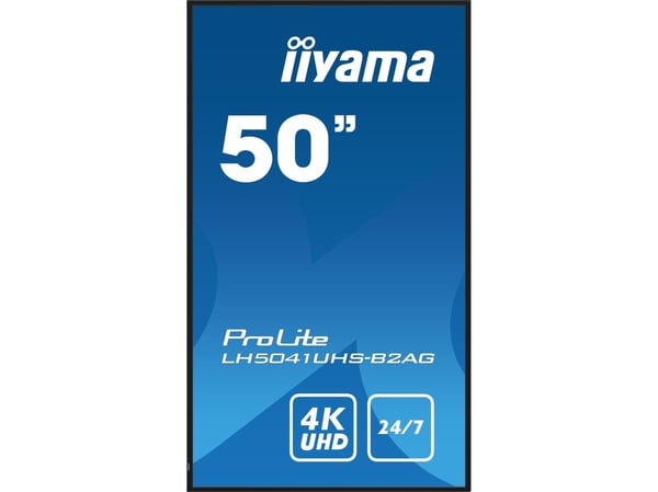 iiyama ProLite LH5041UHS-B2AG - 50" Diagonalklasse LED-bakgrunnsbelyst LCD-skjerm - intelligent skilting - med innebygd SoC-mediespiller - 4K UHD (...