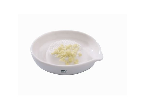 GEFU PURO, Rundt rivjern, Hvit, Keramisk, 97 mm, 105 mm, 20 mm