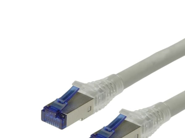 ROLINE S/FTP Cat.6a 50m, 50 m, Cat6a, S/FTP (S-STP), RJ-45, RJ-45, Grå