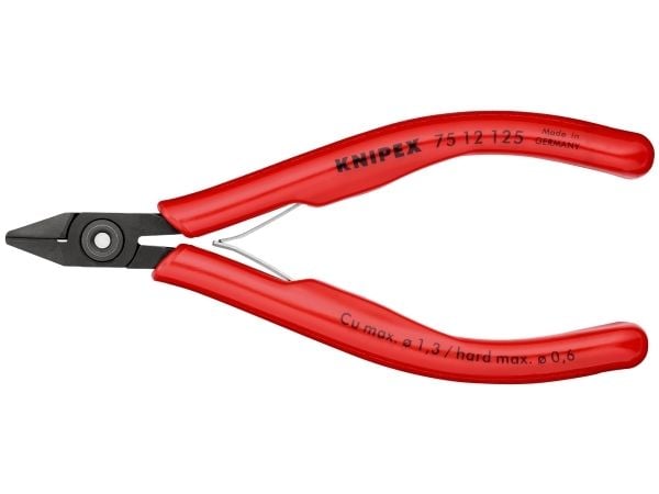 Knipex 75 12 125, Avbitartång, Stål, Plast, Röd, 125 mm, 80 g