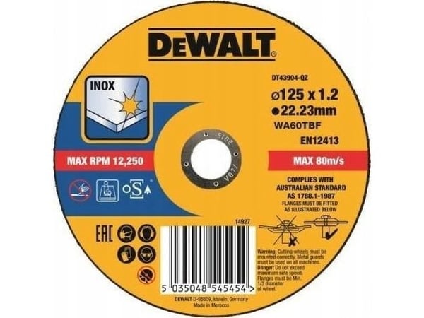 DEWALT METALLI TARGET 125x1.2mm