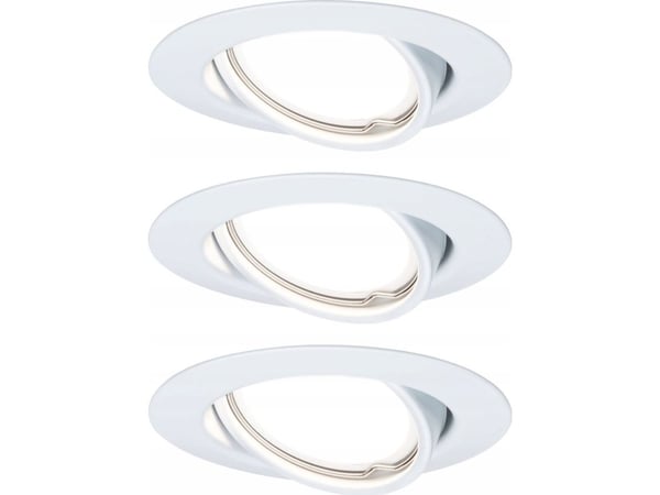 Paulmann 934.22, GU10, 3 ampuller, LED, 15 W, 350 lm, Hvit