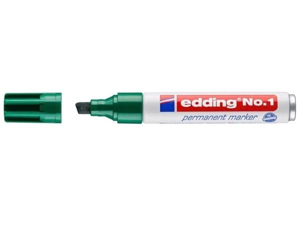 Edding No.1, Taltan pää, Vihreä, Alumiini, Multi, 1 mm, 5 mm