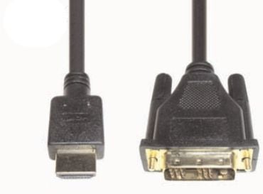 e+p HDMI 3, 2 m, HDMI, DVI-D, Gull, Sort, Hankjønn/hankjønn e+p HDMI 3, 2 m, HDMI, DVI-D, Gull, Sort, Hankjønn/hankjønn