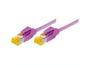 Patchkabel S/FTP, PiMF, Cat 6a, rødfiolett, 2,0 m for 10 Gigabit/s, halogenfri, med Draka-kabel og Hirose-plugger TM31 (tidligere kalt S/STP) (72202M)