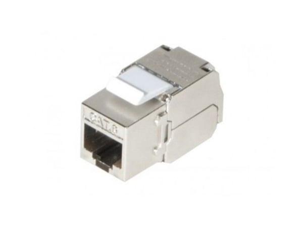 Tecline 272926, platt, silver, RJ-45, hane, hona, guld