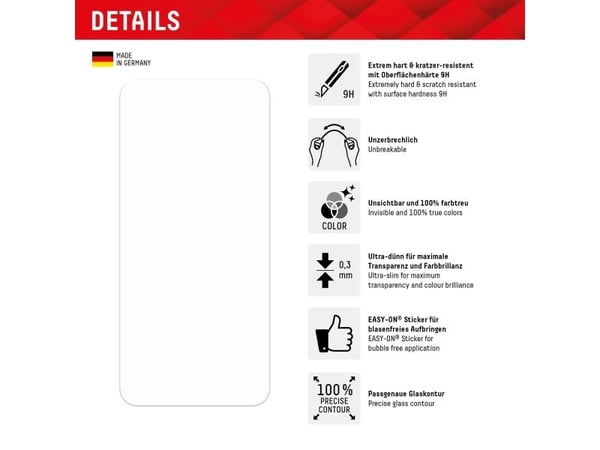 Displex 01836, Samsung, Galaxy A24, Torr applicering, Dammresistent, Slagtålig, Reptålig, Transparent, 1 styck