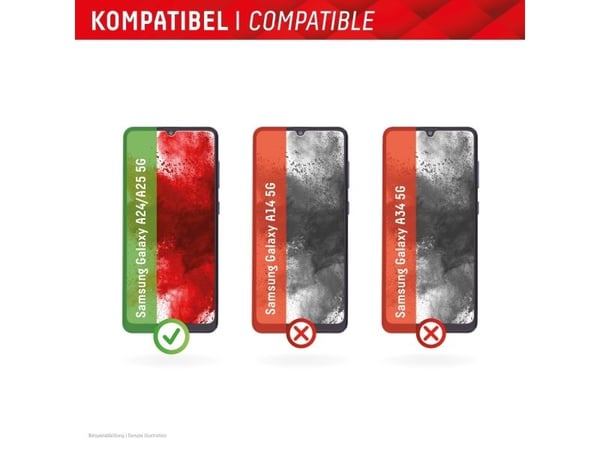 Displex 01836, Samsung, Galaxy A24, Torr applicering, Dammresistent, Slagtålig, Reptålig, Transparent, 1 styck