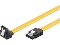 goobay - SATA-kabel - Serial ATA 150/300/600 - SATA til SATA - 70 cm - låst, 90° kontakt