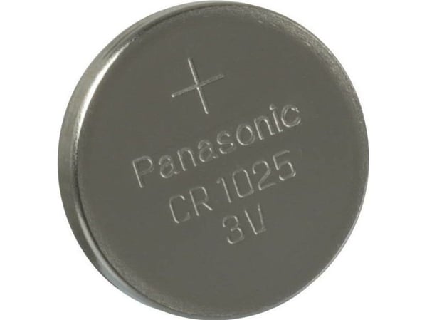 Panasonic CR1025, Single-use battery, Litium, 3 V, 30 mAh, Rostfritt stål, 0,7 g