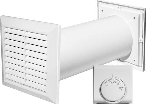 AWENTA ventilasjonspakke CM100 Cosy Move 4-i-1 med termostat hvit AWENTA ventilasjonspakke CM100 Cosy Move 4-i-1 med termostat hvit